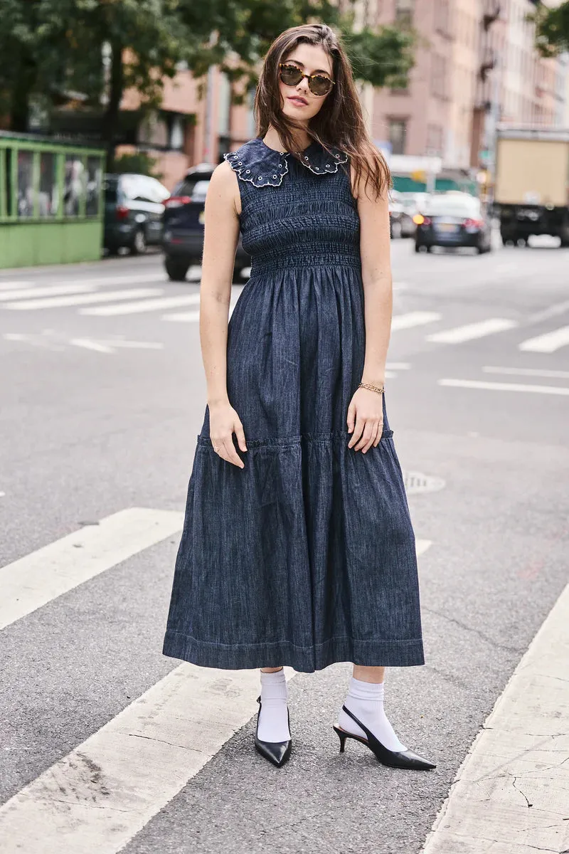 Skye Dress - Indigo Rinse