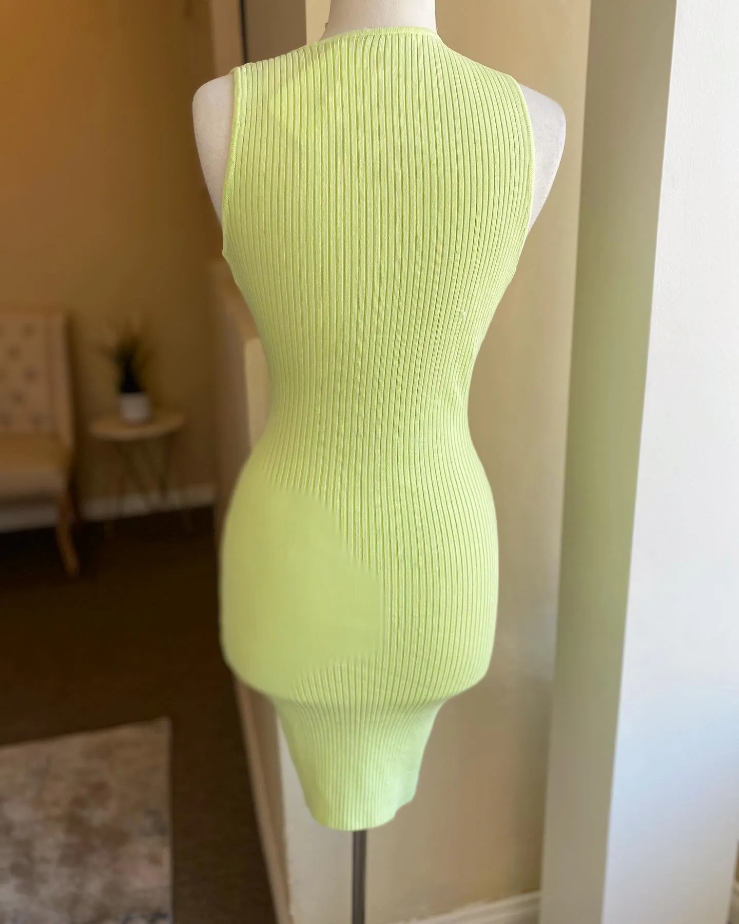 Sleeveless Grommet Mini Dress