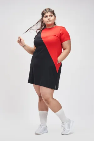 Sliced Pockety Dress: Black