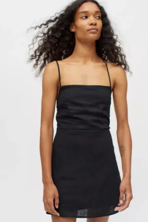 Smocked Back Mini Dress
