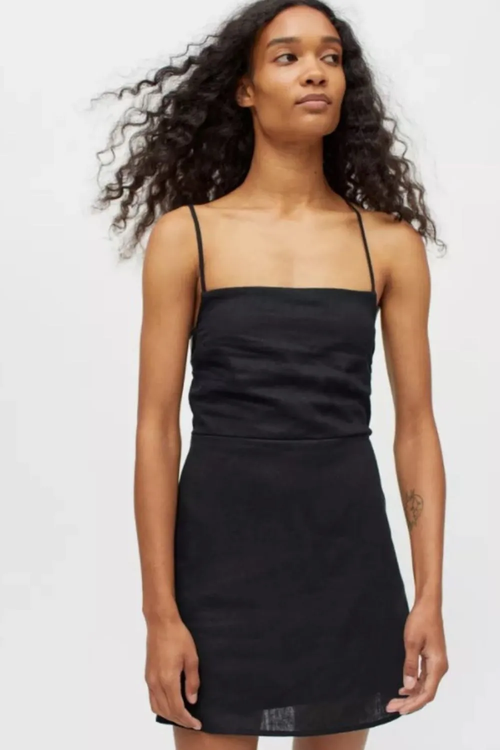 Smocked Back Mini Dress