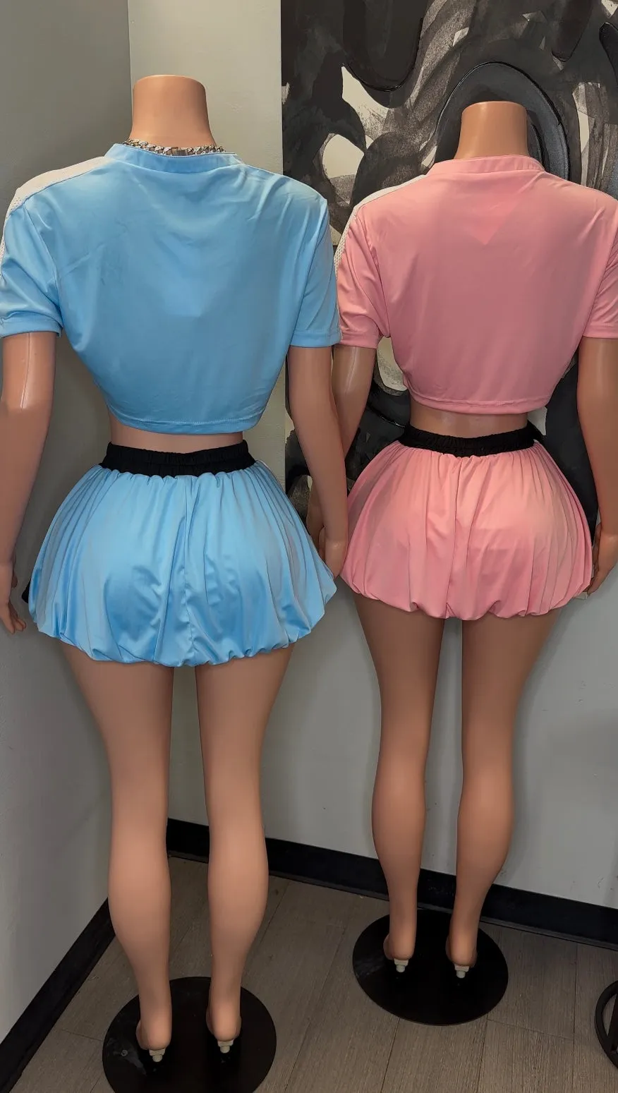 SO CUTESY JERSEY  SKIRT SET || 2 COLORS