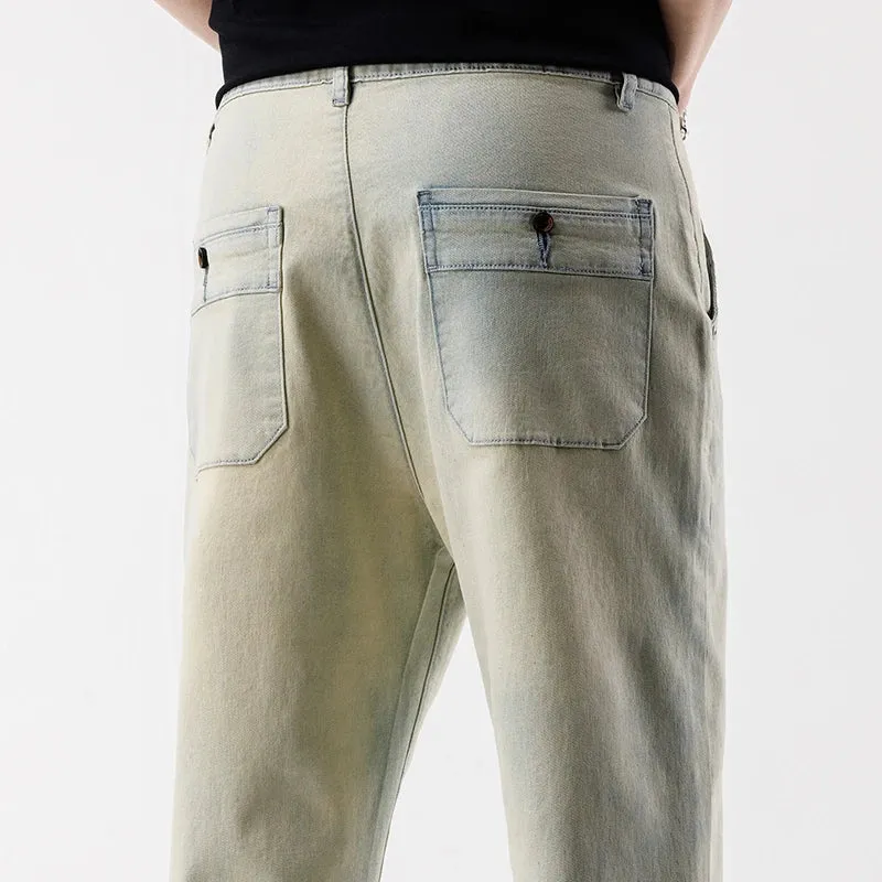 SoftFlex Herren Frühjahr Sommer Neue Koreanische Mode Stretch-Baumwoll-Jeans