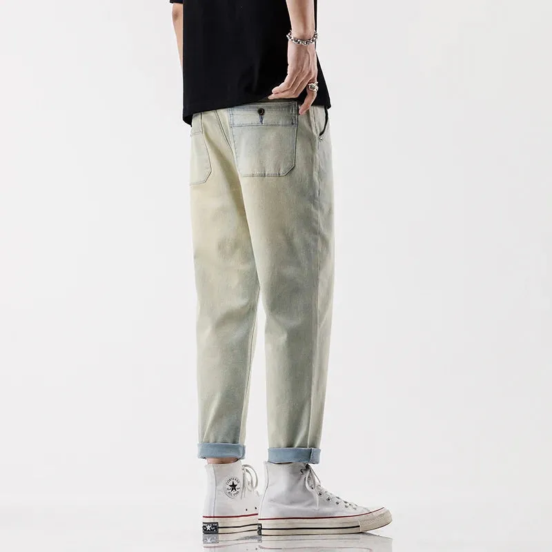 SoftFlex Herren Frühjahr Sommer Neue Koreanische Mode Stretch-Baumwoll-Jeans