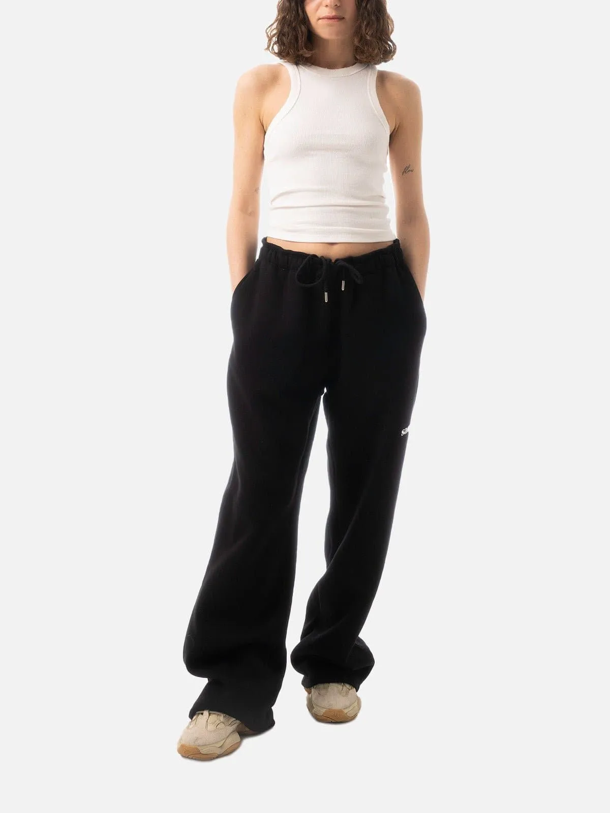 Solid Black Sweat Pants
