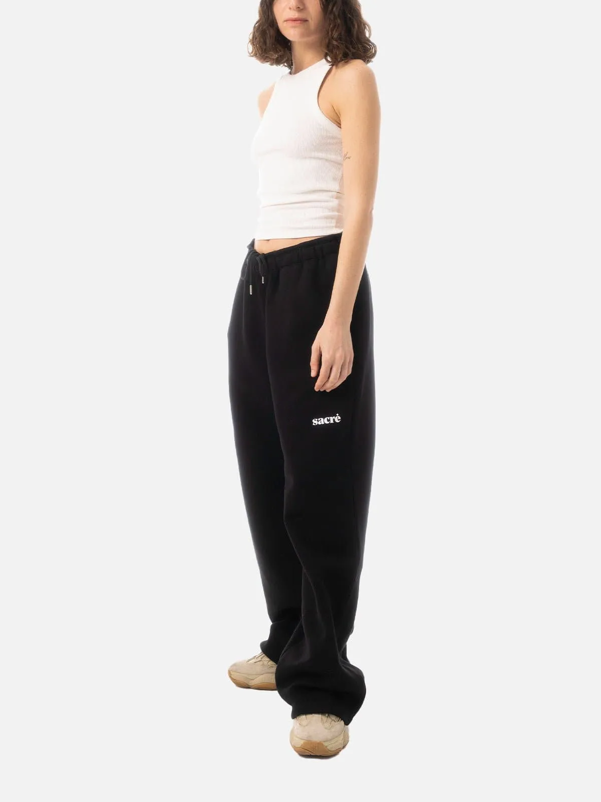 Solid Black Sweat Pants