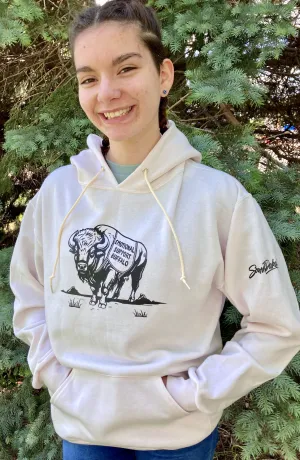 South Dakota Emotional Support Buffalo Hooded Sweatshirt