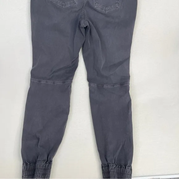SPANX Stretch Twill Cargo Jogger Pants Women's Washed Black Size large