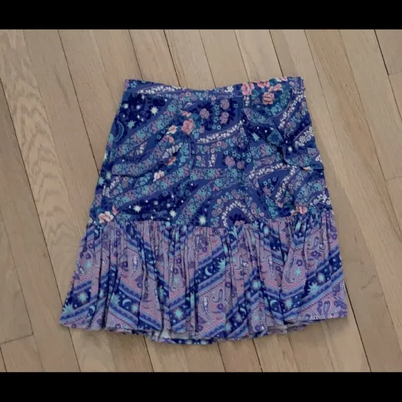 Spell &amp; the Gypsy City Lights Mini Skirt - Indigo. Size XS.