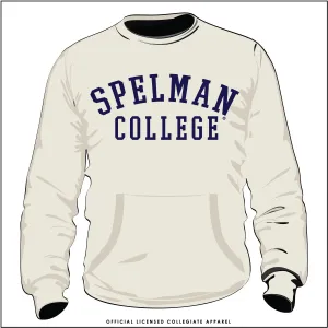 SPELMAN | Printed NAVY 3D Puff Ink | CREAM Unisex Pocket Sweatshirt (**)