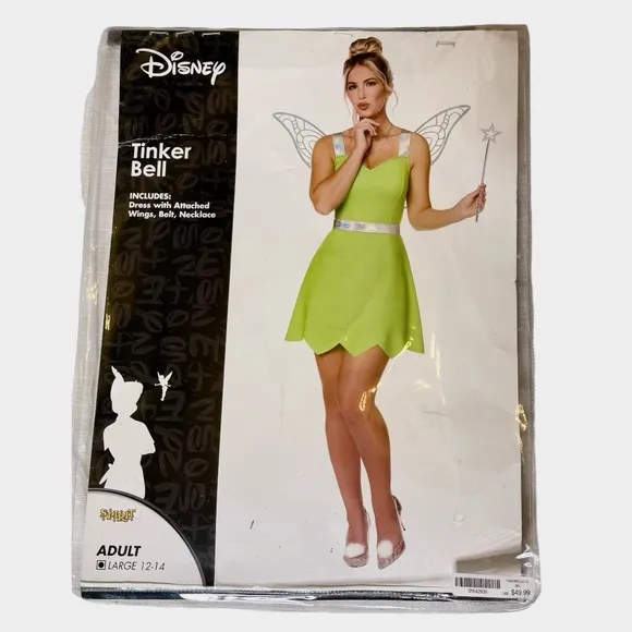 Spirit Halloween Tinker Bell Costume Adult Large