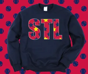 STL Stars Navy Graphic Sweatshirt