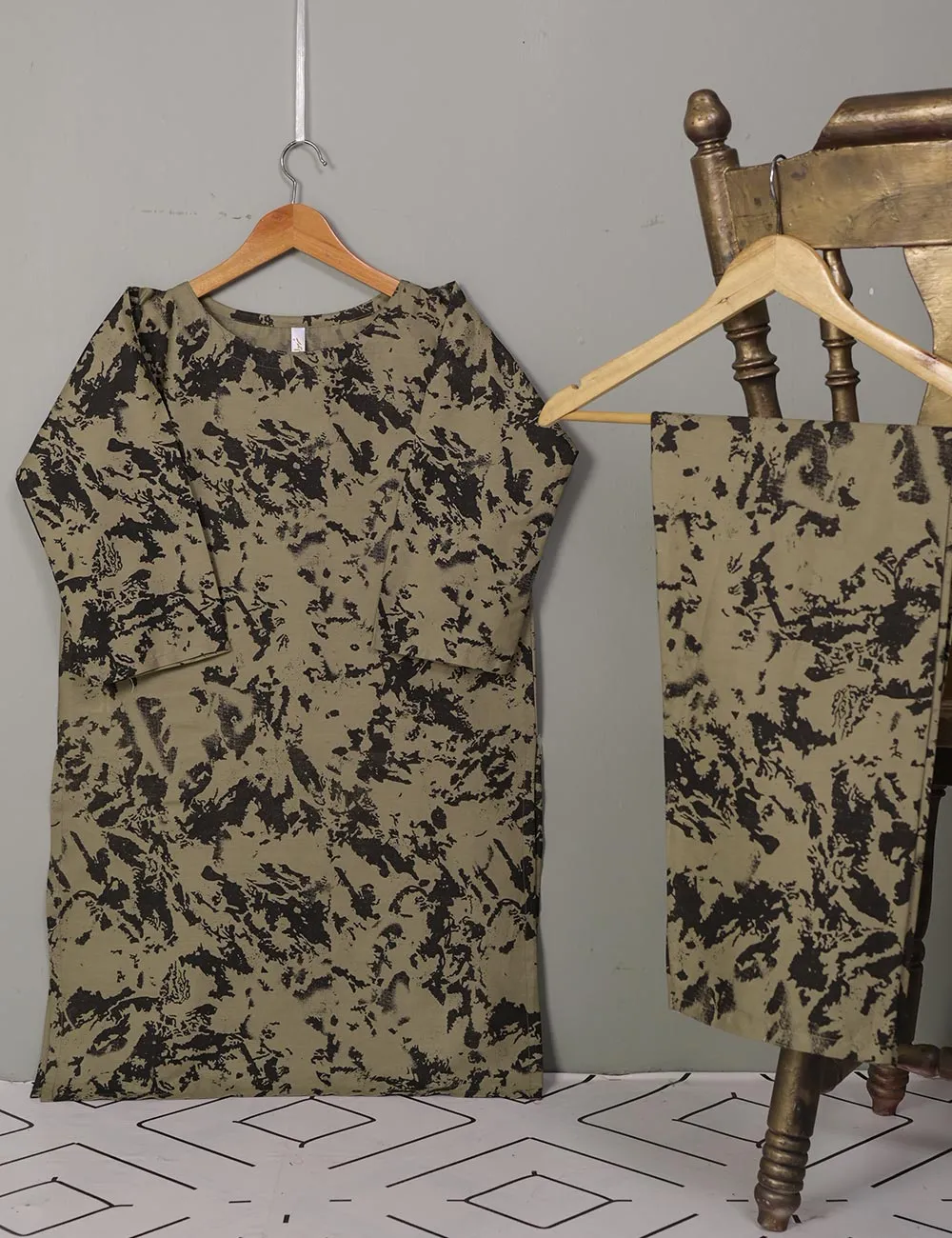STP-020A-Khaki - 2Pc Cotton Stitched