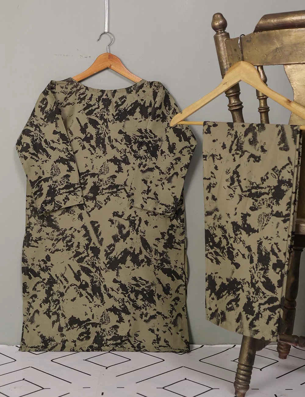 STP-020A-Khaki - 2Pc Cotton Stitched