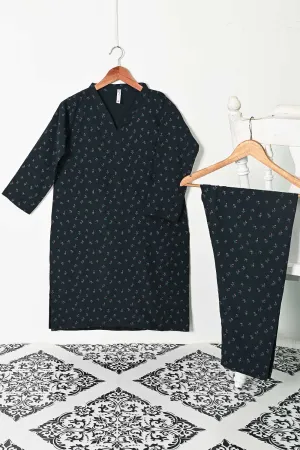 STP-131A-NavyBlue -  2PC GEORGETTE CREPE DIGITAL PRINTED STITCHED