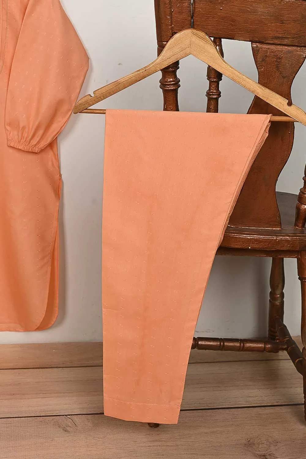 STP-161C-Orange - 2PC JACQUARD PAPER COTTON STITCHED