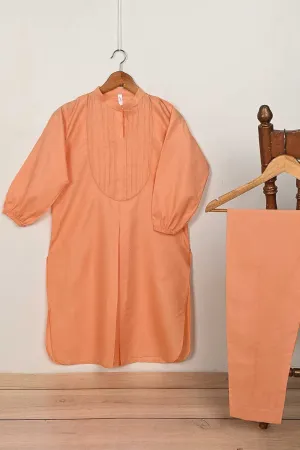 STP-161C-Orange - 2PC JACQUARD PAPER COTTON STITCHED