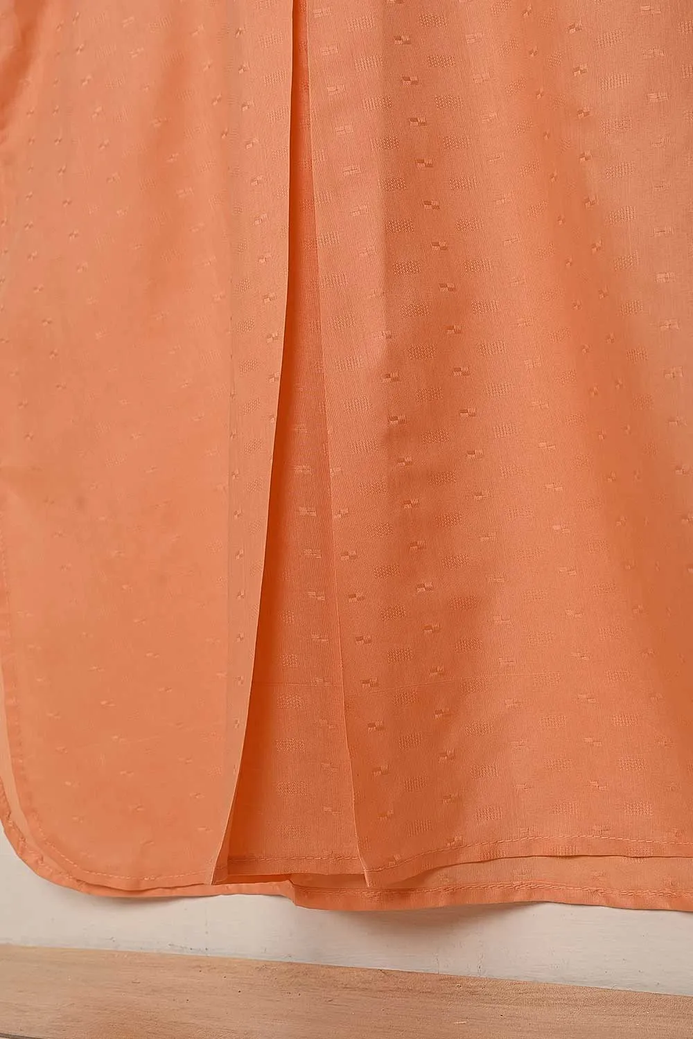 STP-161C-Orange - 2PC JACQUARD PAPER COTTON STITCHED