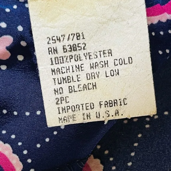 Stuart Allen Vintage 2 Piece Pleated Skirt Set