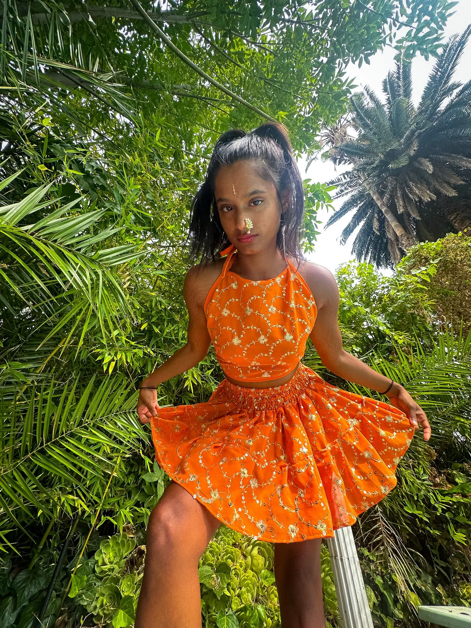 Sun Goddess Micro Mini Skirt Set