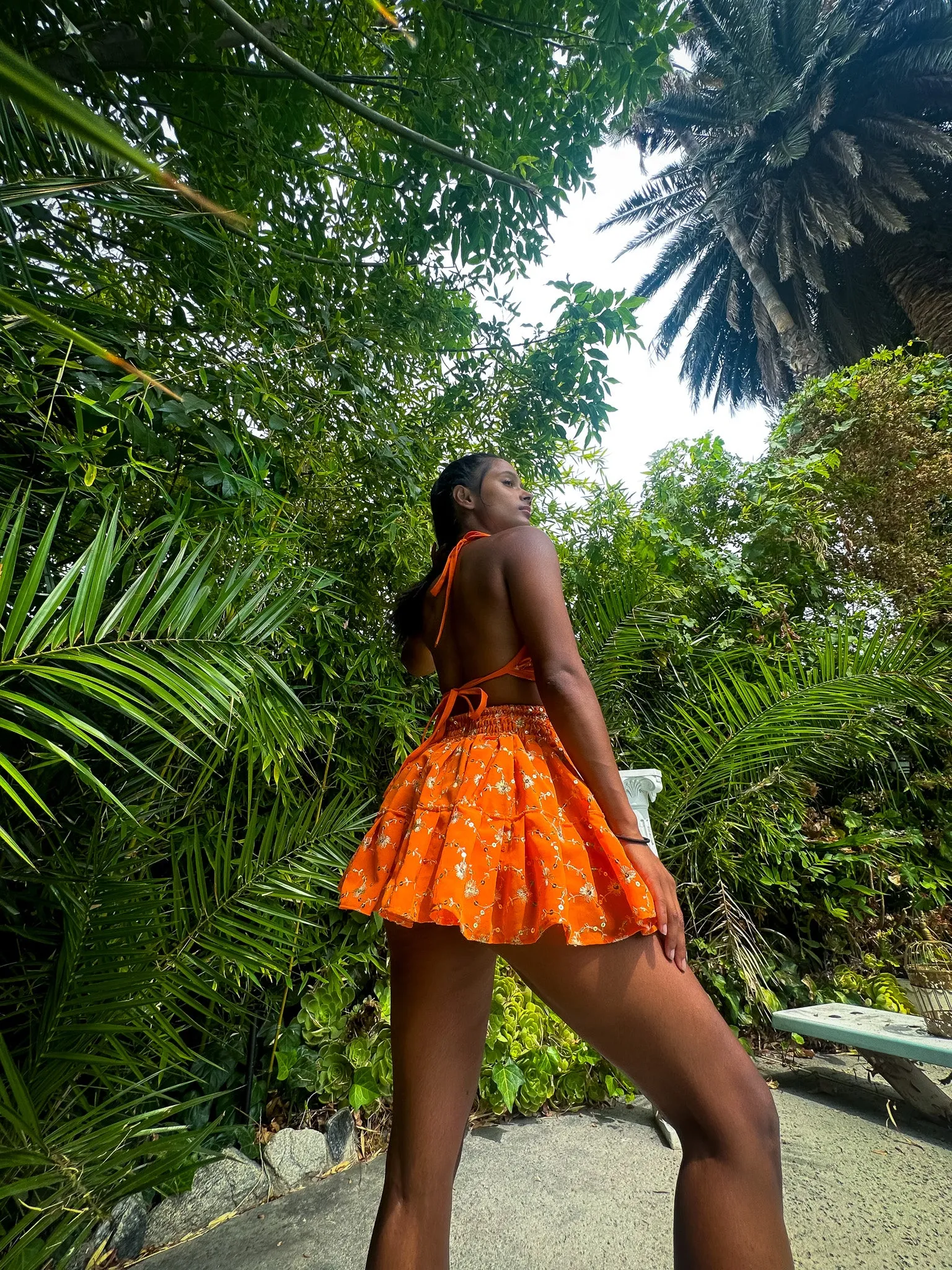 Sun Goddess Micro Mini Skirt Set