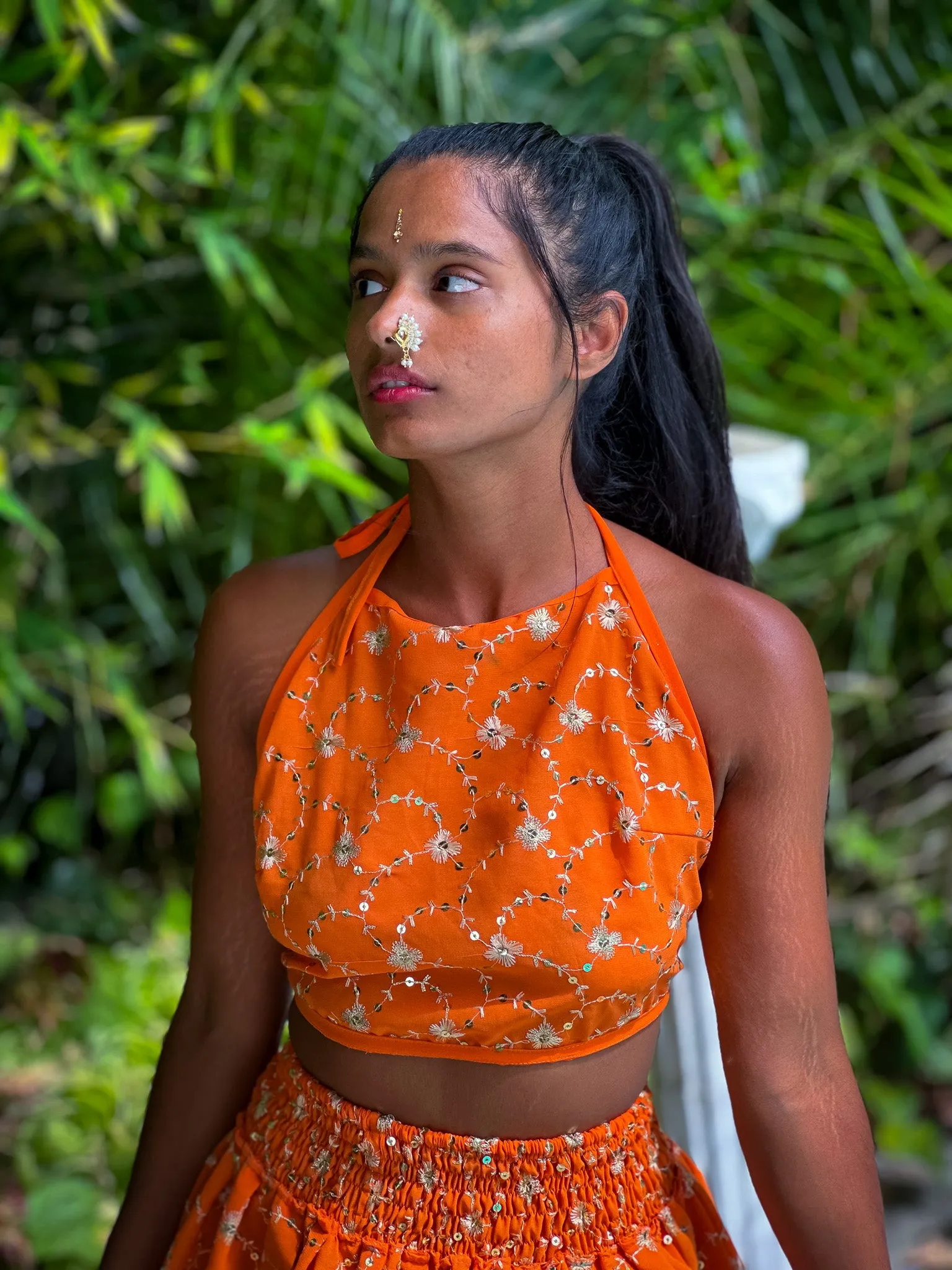 Sun Goddess Micro Mini Skirt Set
