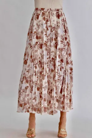 Sunset dreams pleated skirt