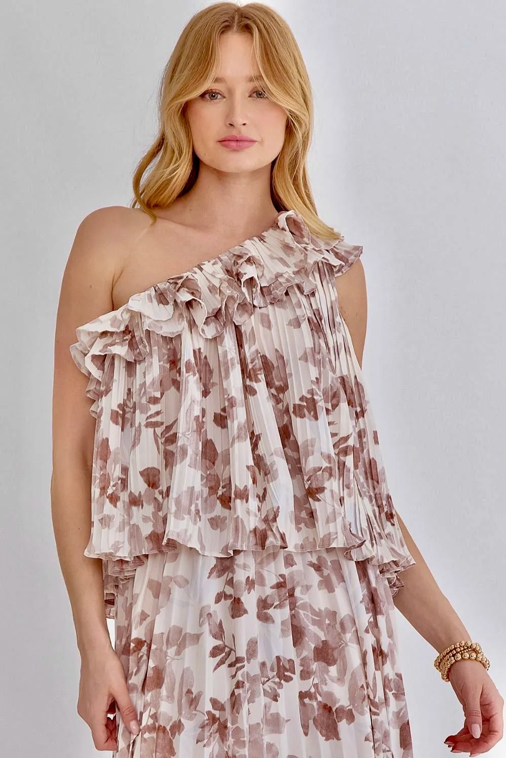 Sunset dreams pleated skirt