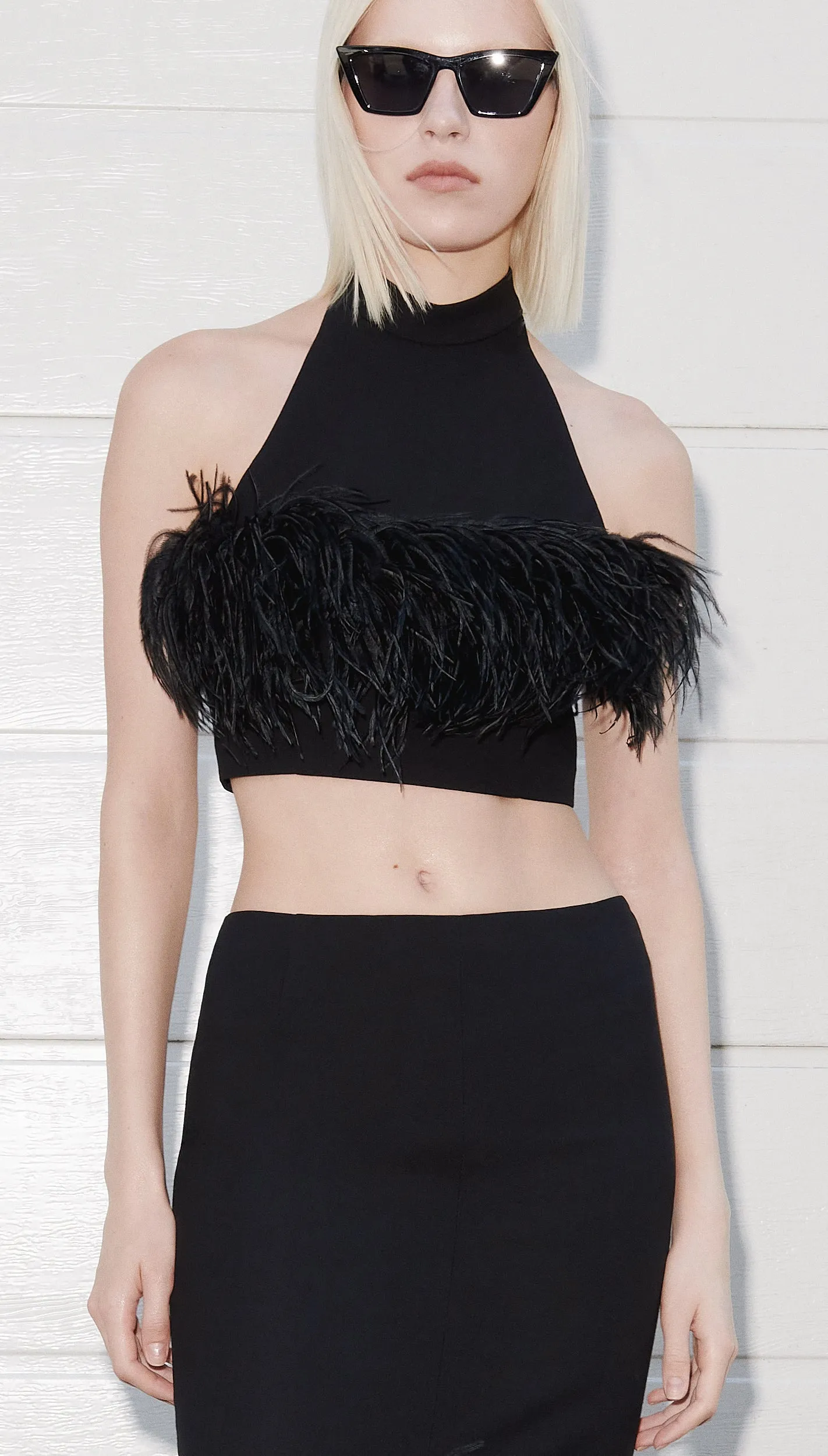 Swan top black