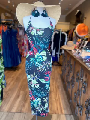 T Back Floral Dress