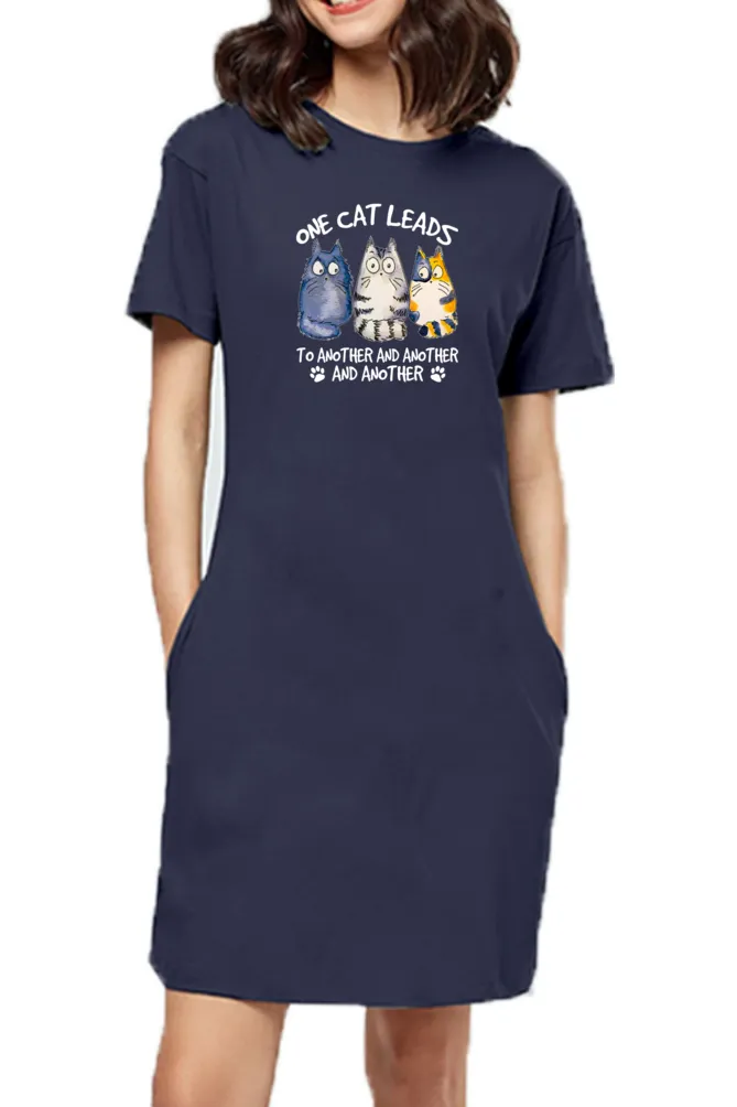 T-shirt Dress With Pockets - Never Ending (3 Colours) (Slim Fit)