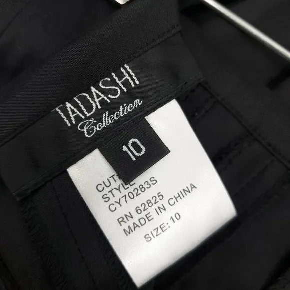 Tadashi Collection Black Pleated Gathered Formal Skirt 10