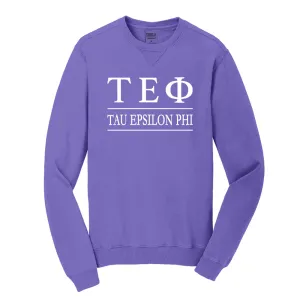 Tau Epsilon Phi Beach Washed Crewneck Sweatshirt