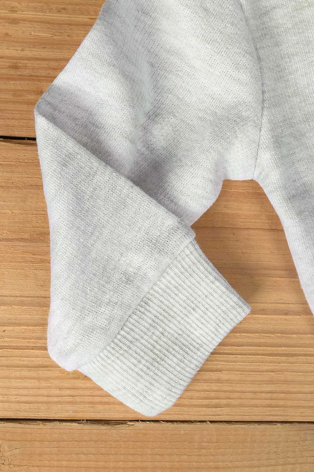 TB-03B-Grey - Cotton Printed Fleece Sweatshirt