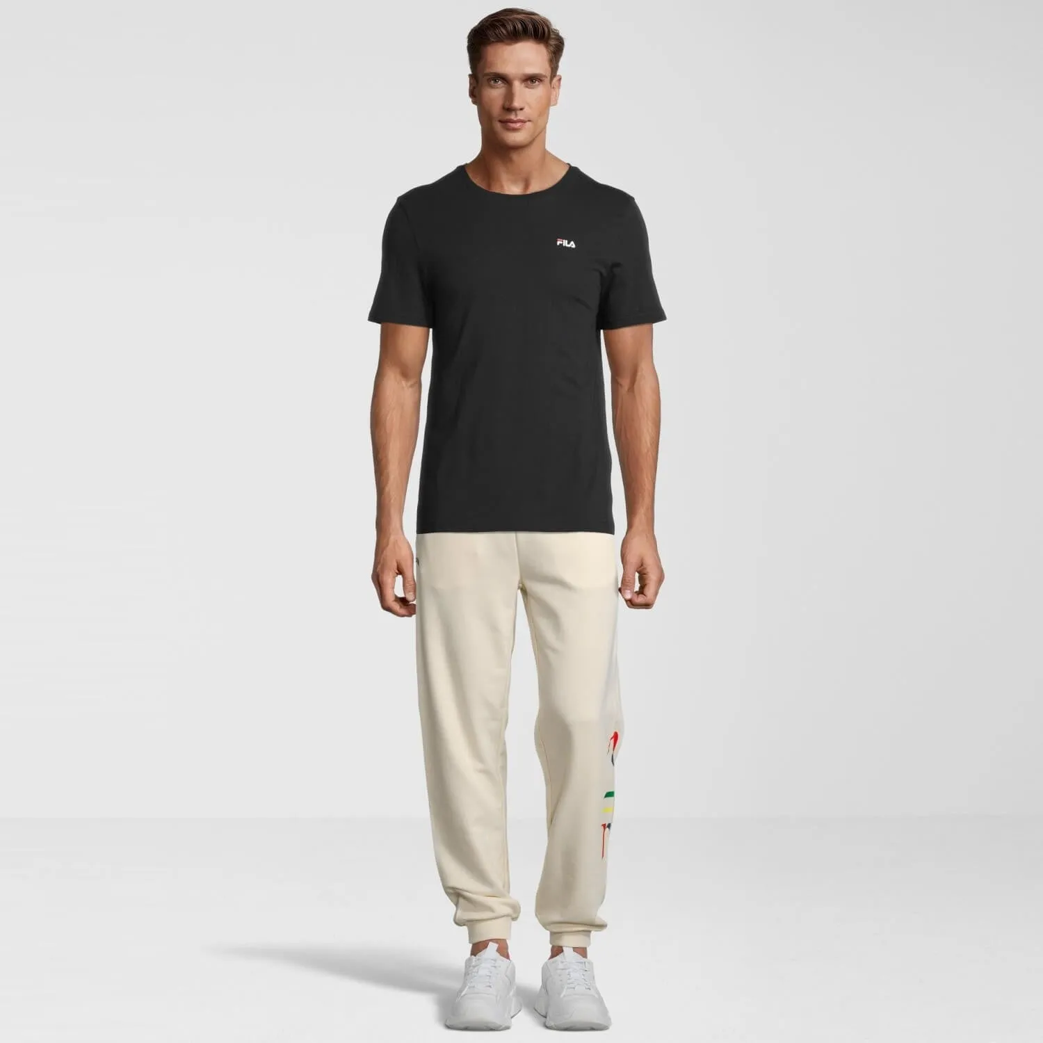 Tepláky FILA BANANAL sweat pants krémovo biele