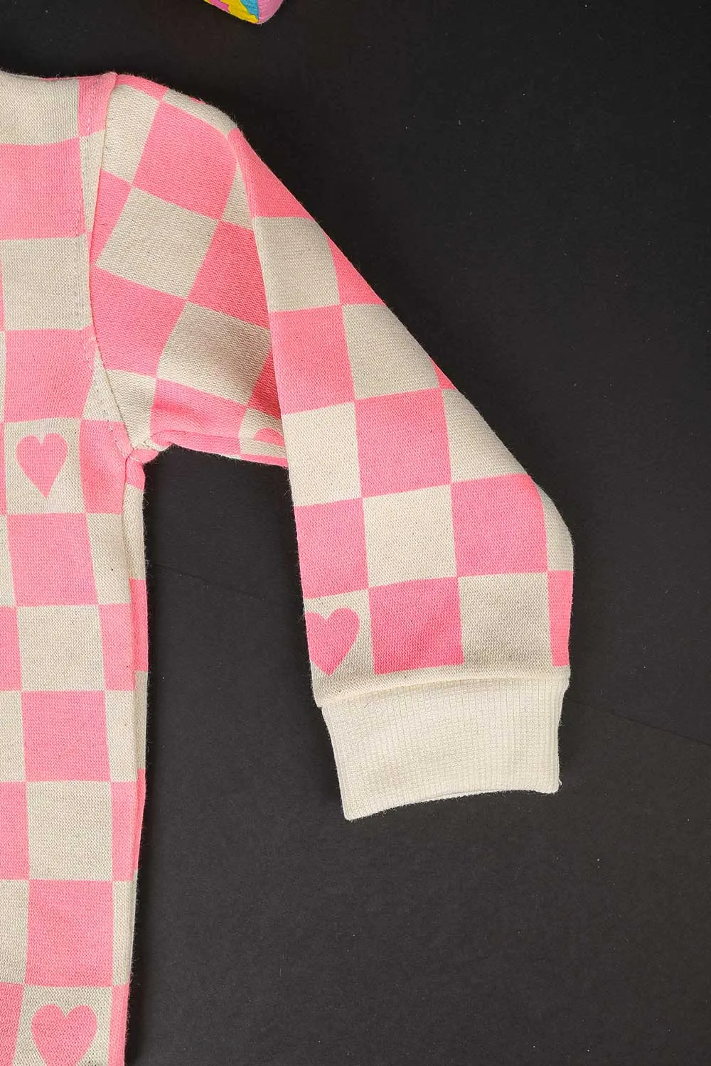 TG-04-Pink - Cotton Printed Fleece Sweatshirt