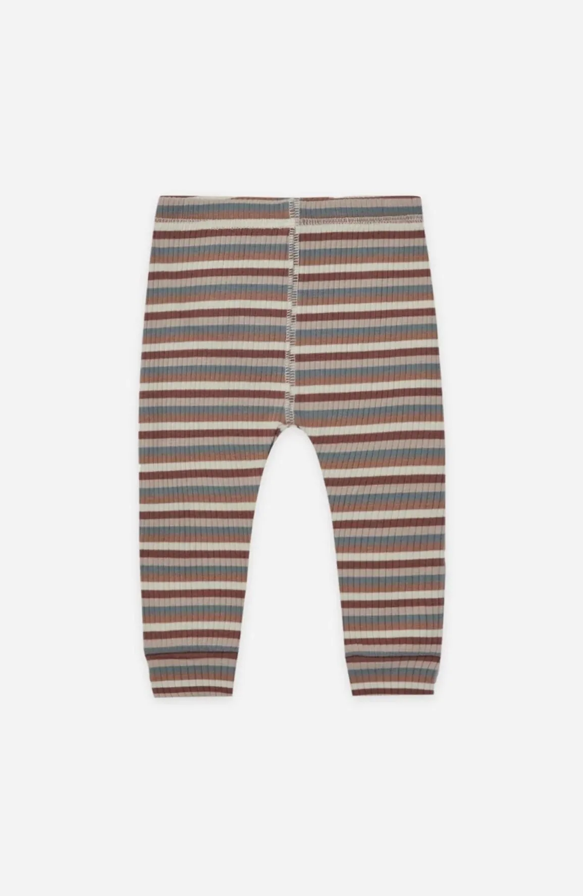 The Alva Ribbed Leggings - Autumn Stripe - BABY