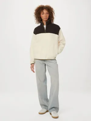 The Axis Polar Fleece Half Zip in Cloud
