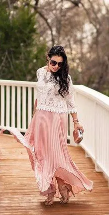 The Infinity Pleated Skirt