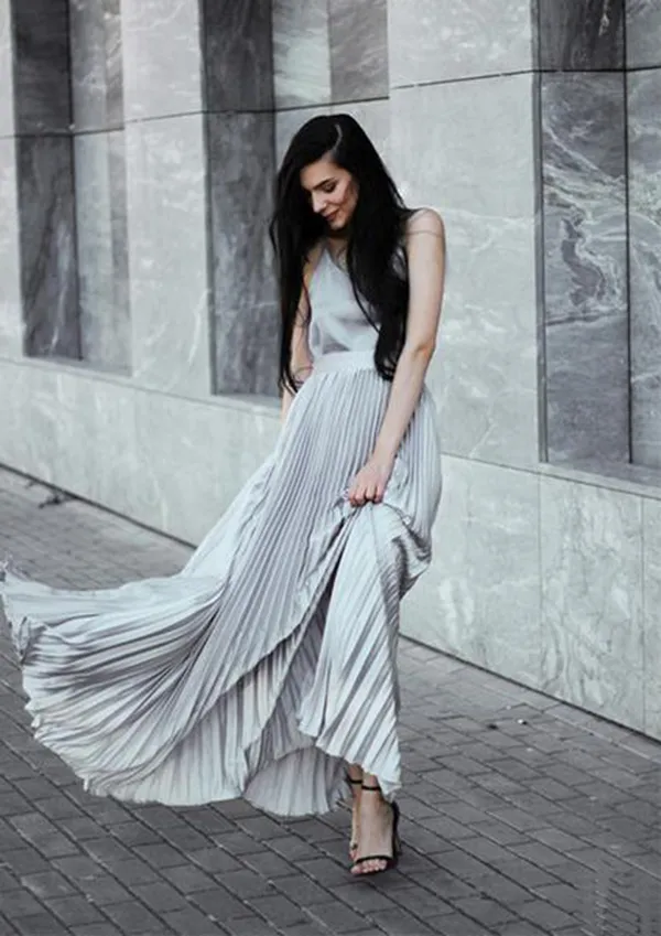 The Infinity Pleated Skirt