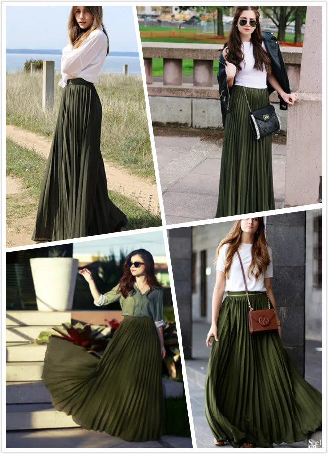The Infinity Pleated Skirt