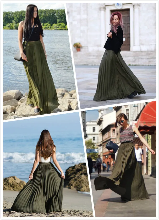 The Infinity Pleated Skirt