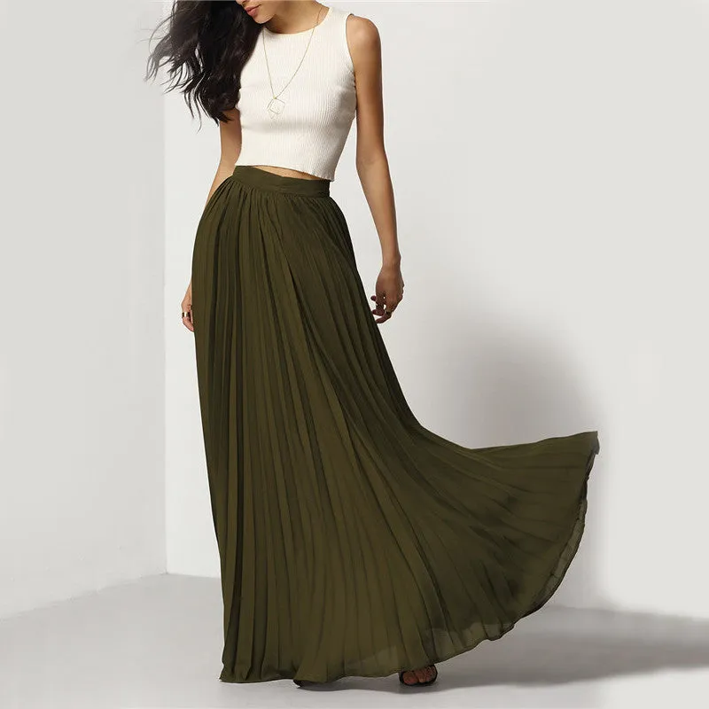 The Infinity Pleated Skirt