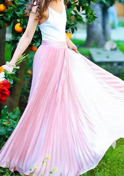 The Infinity Pleated Skirt