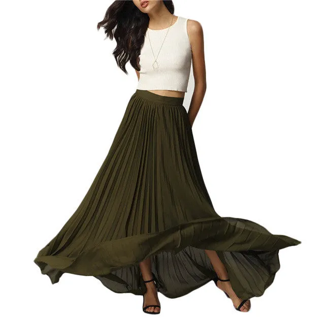 The Infinity Pleated Skirt