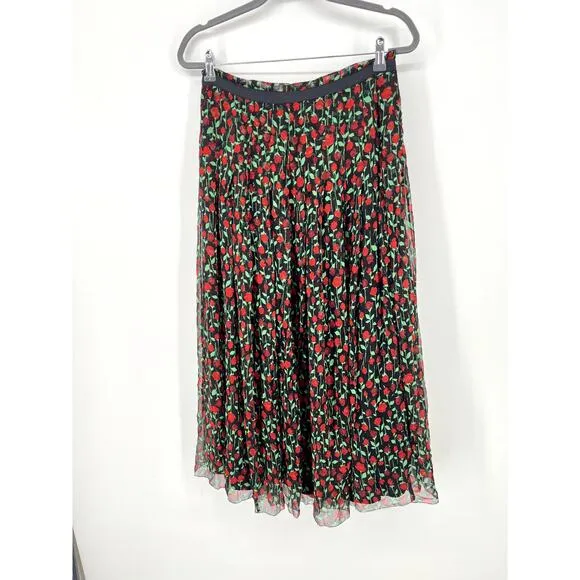 The Kooples rosa pleated wrap midi skirt 2