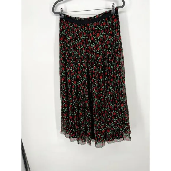 The Kooples rosa pleated wrap midi skirt 2