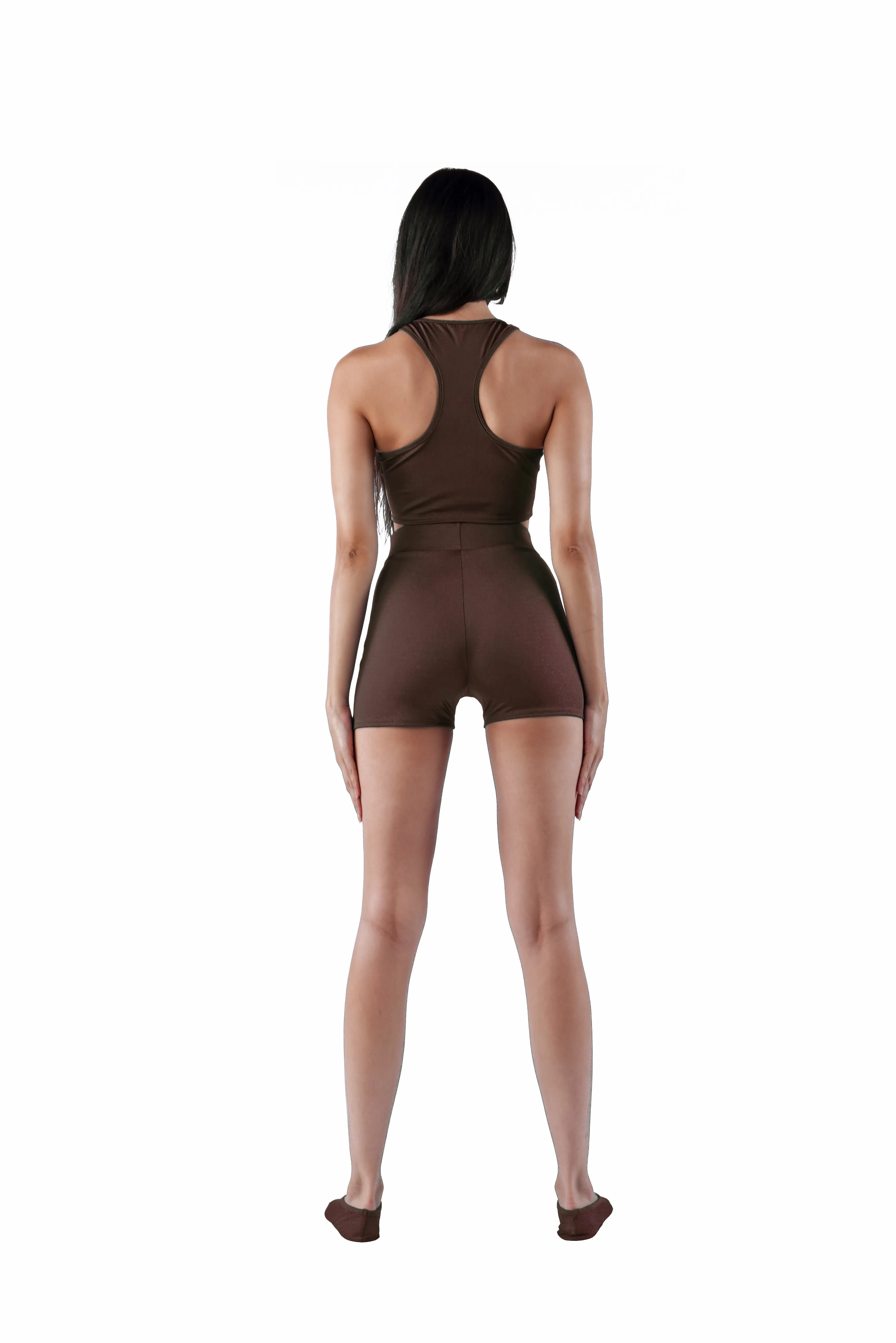 The Racerback Crop Top - Nude 03