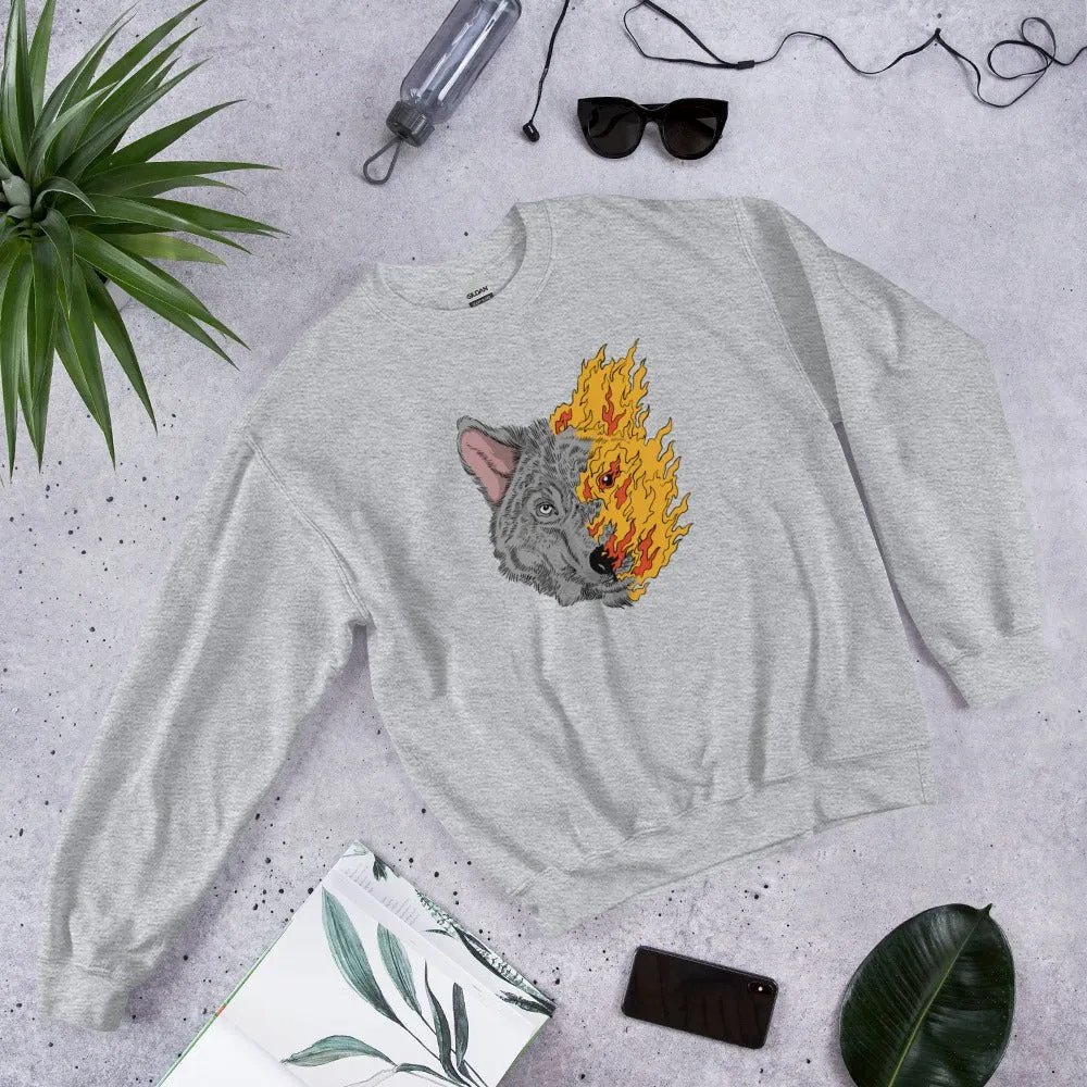 THE WOLF Unisex Fleece Sweatshirt