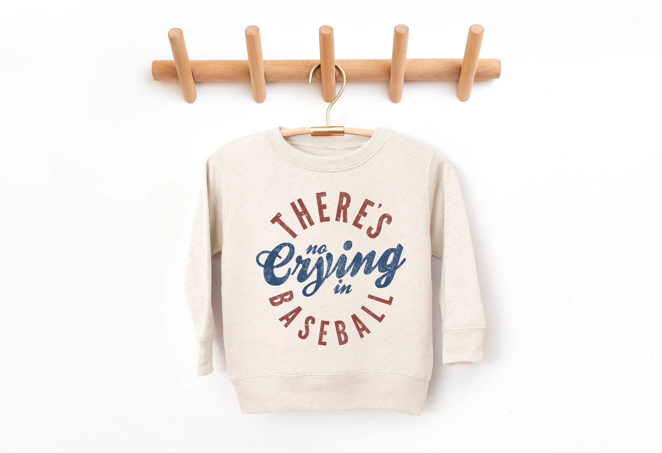 There's no Crying in Baseball - Kids Fleece Sweatshirt